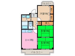 グロ－バル利倉の物件間取画像